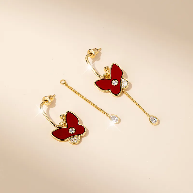 QLADY S925 Silver Stud Earrings Women's-7