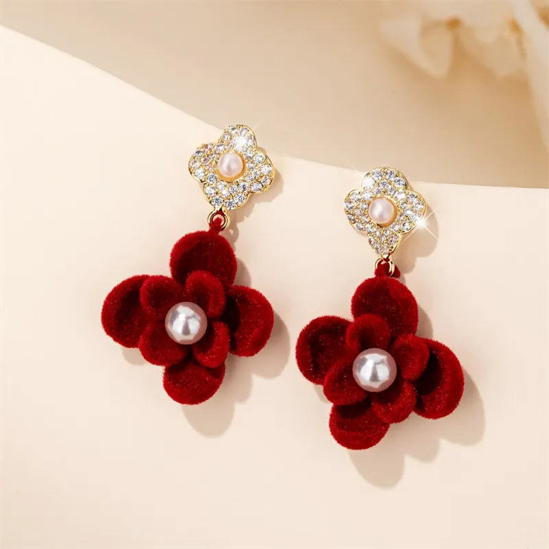 QLADY S925 Silver Stud Earrings Women's-3