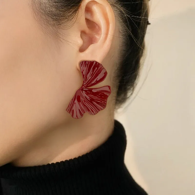 QLADY S925 Silver Stud Earrings Women's-3