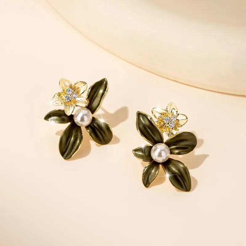 QLADY S925 Silver Stud Earrings Women's-5