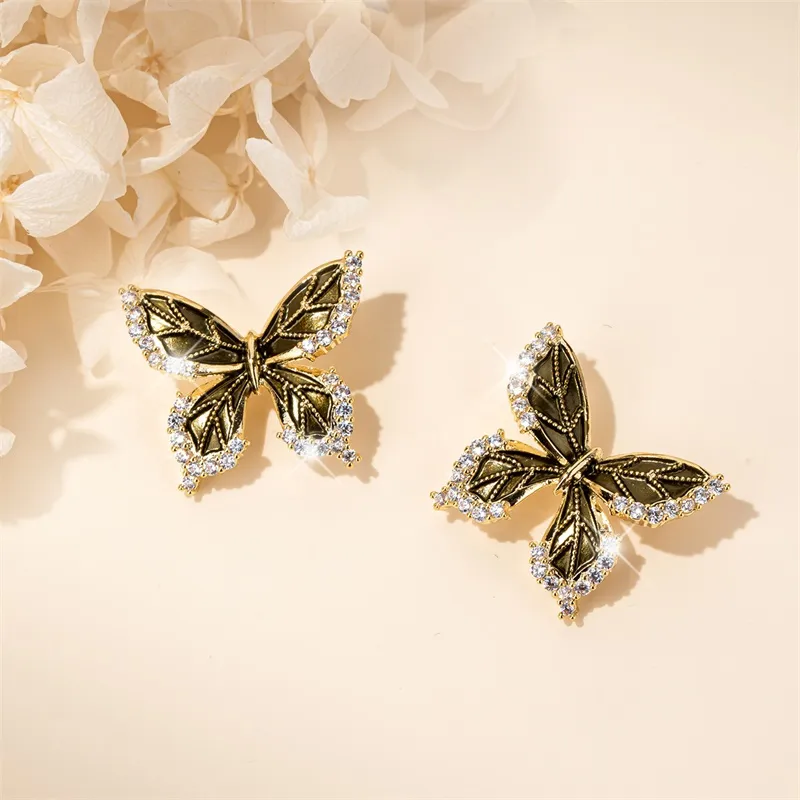QLADY S925 Silver Stud Stud Earrings Women's-3