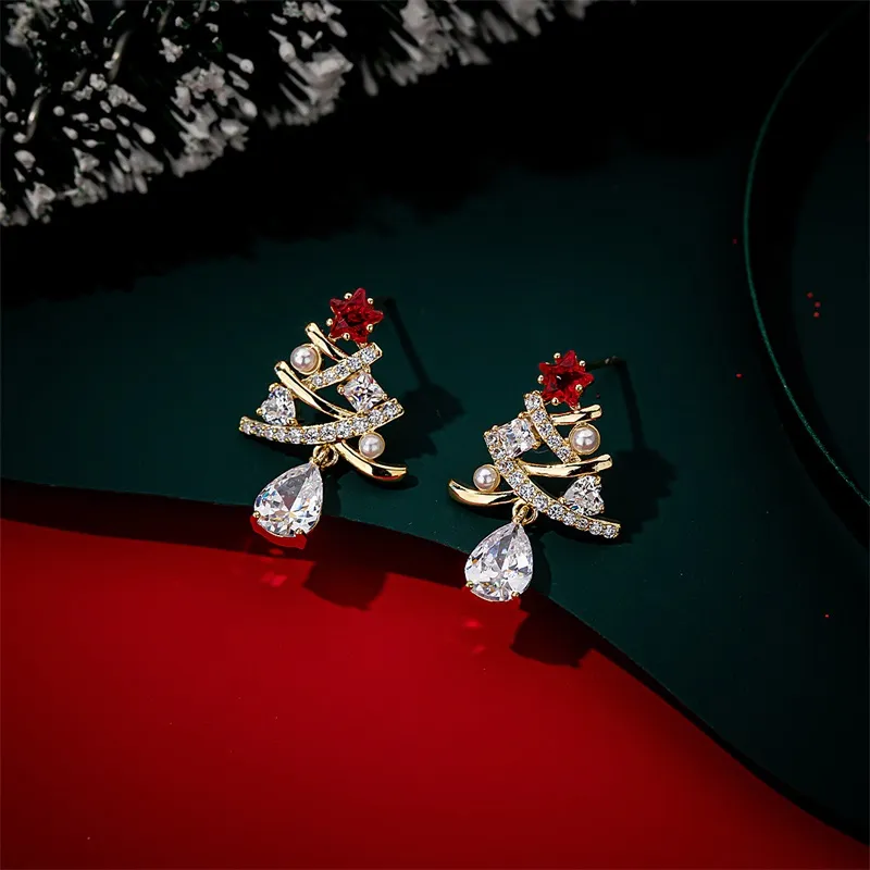 QLADY S925 Silver Stud Earrings Women's-11