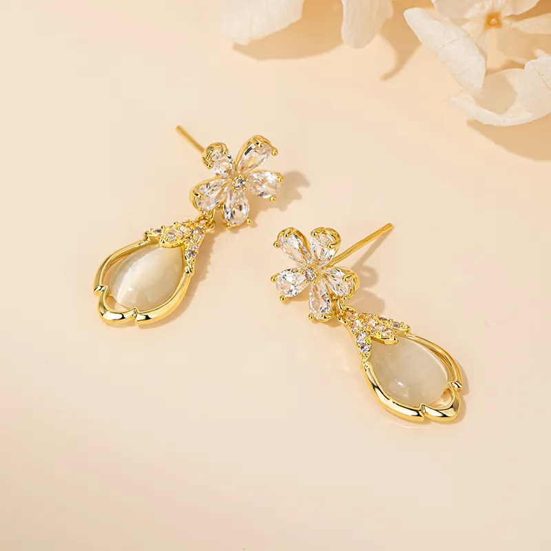 QLADY S925 Silver Stud Earrings Women's-6