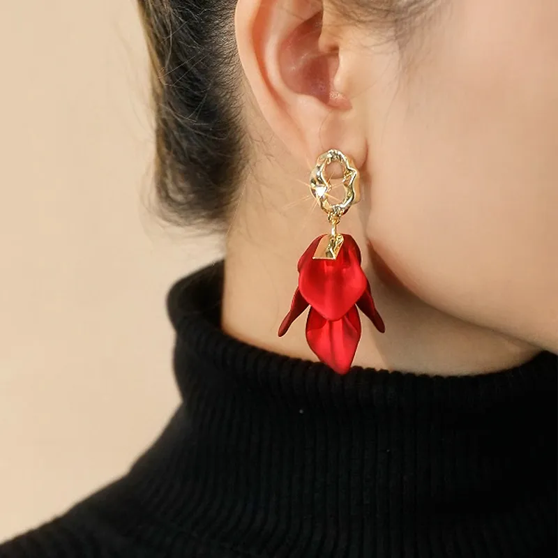 QLADY S925 Silver Stud Earrings Women's-4