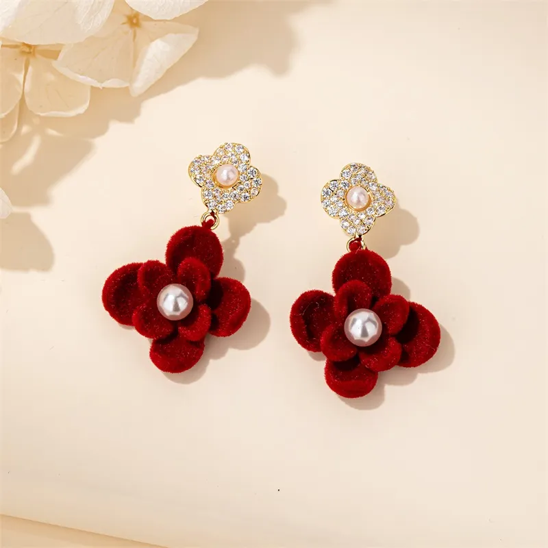 QLADY S925 Silver Stud Earrings Women's-5