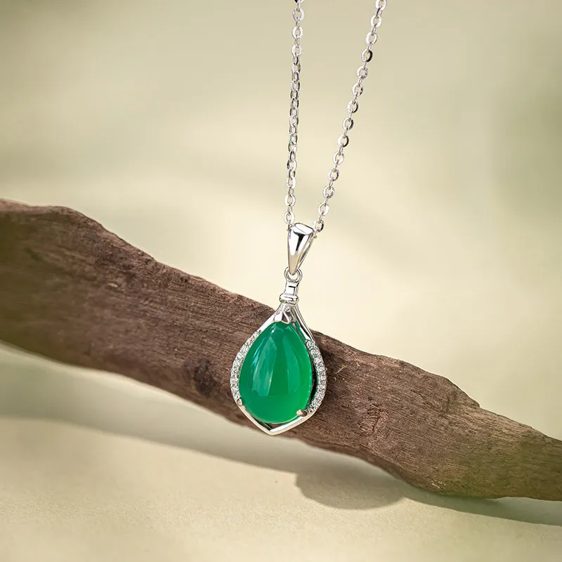 QLADY Chalcedony Neck Chain Women's-5