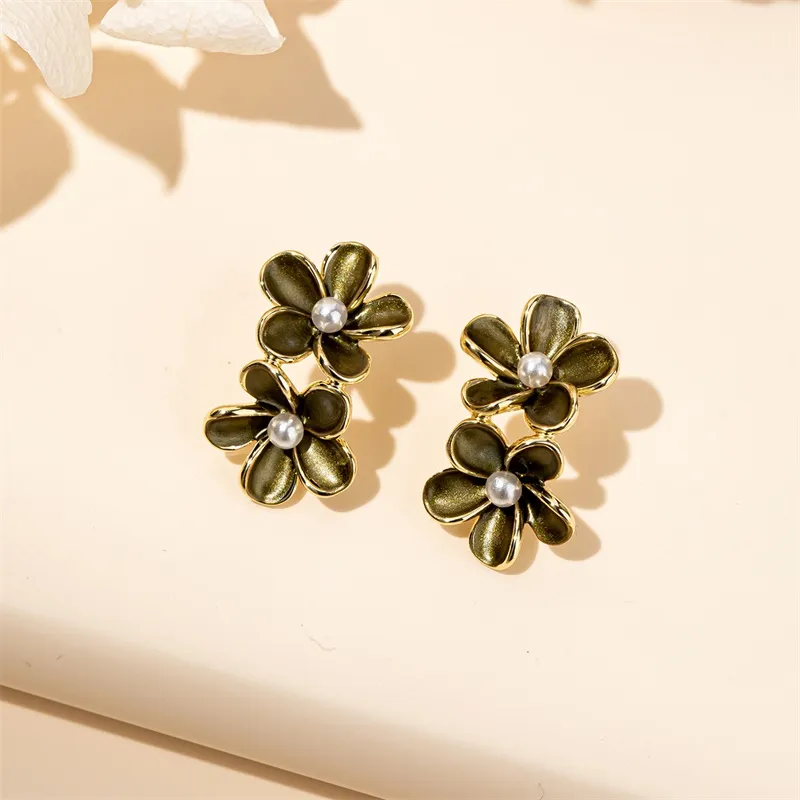 QLADY S925 Silver Stud Earrings Women's-3