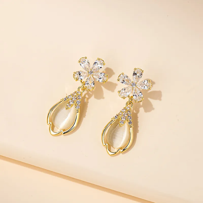 QLADY S925 Silver Stud Earrings Women's-3