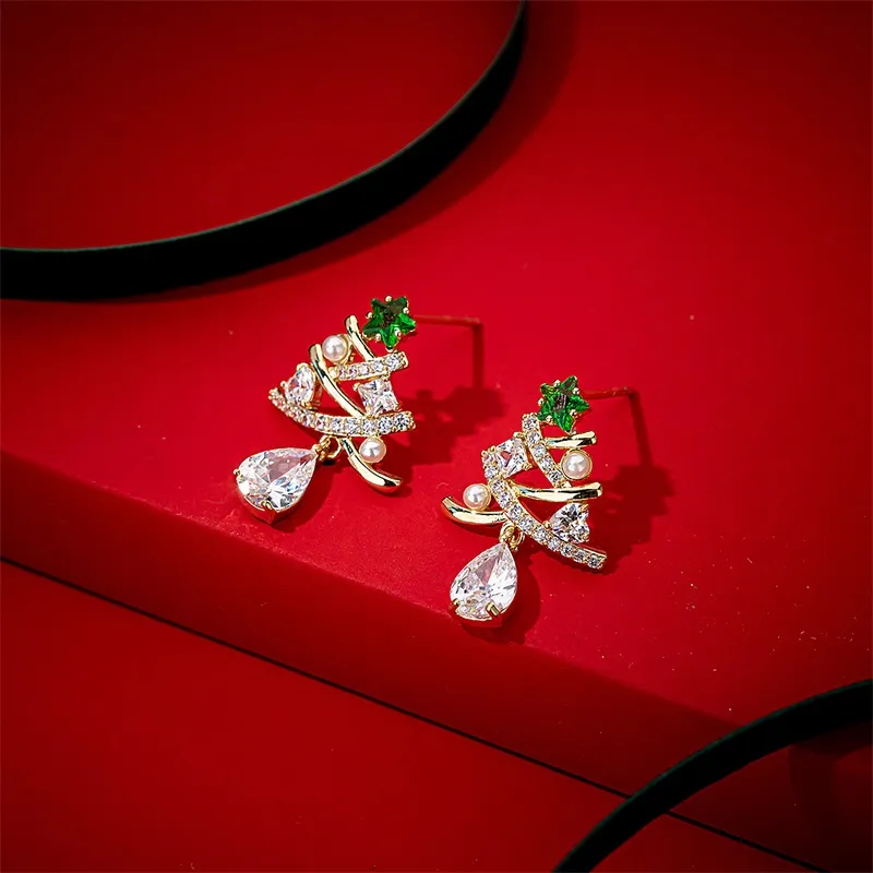 QLADY S925 Silver Stud Earrings Women's-5