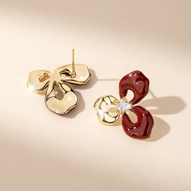 QLADY S925 Silver Stud Earrings Women's-5