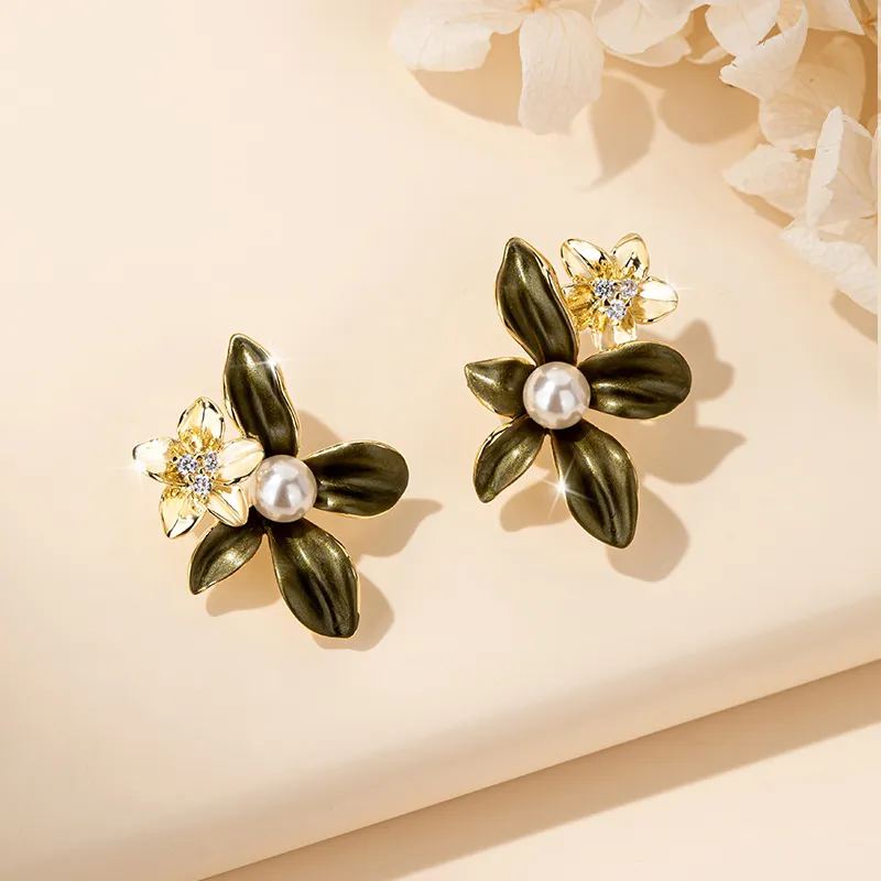 QLADY S925 Silver Stud Earrings Women's-1