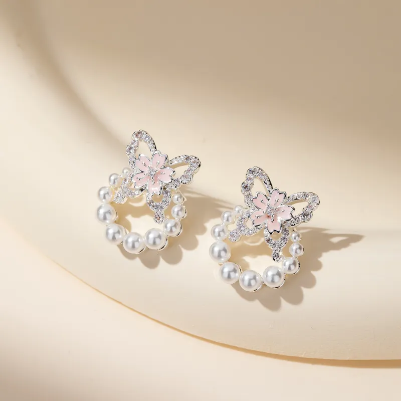 QLADY 925 Sterling Silver Stud Earrings Women's-6