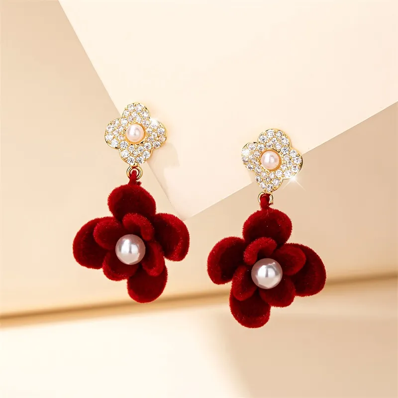 QLADY S925 Silver Stud Earrings Women's-1