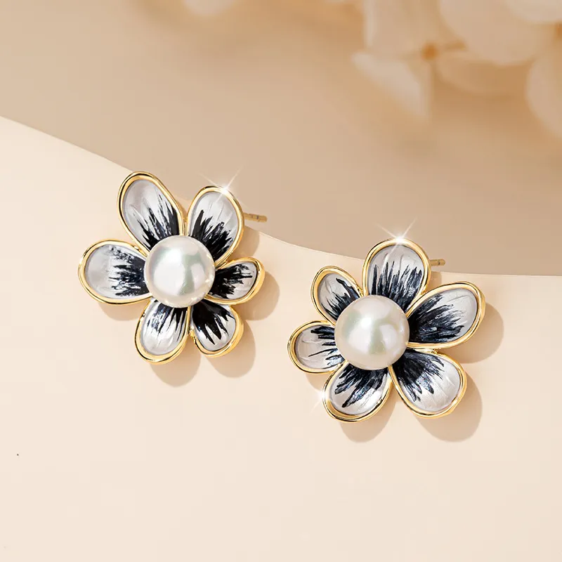 QLADY S925 Silver Stud Stud Earrings Women's-7