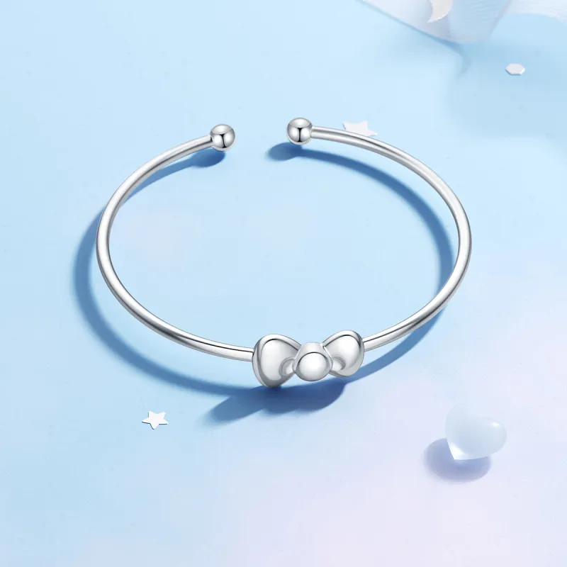 TIDECOLOR S925 Silver Bangles Women's Silver-1