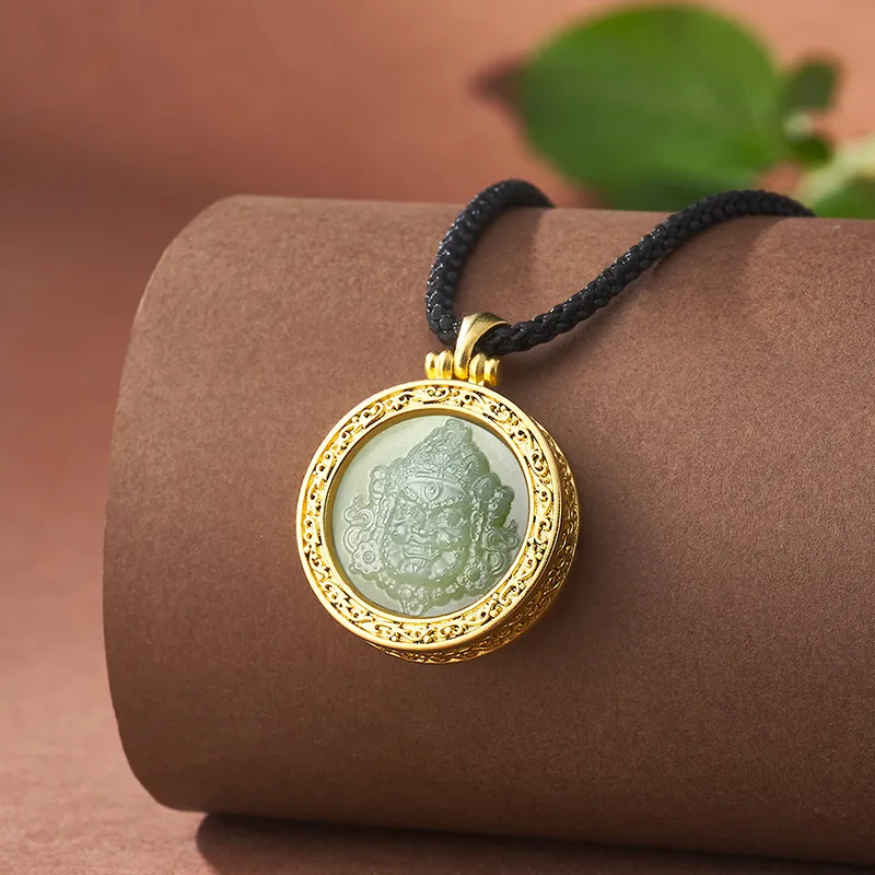 ZENGCAI Pendants Pale Greenish White Jade Unisex-1