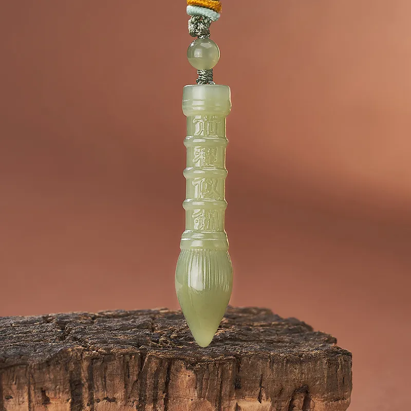 ZENGCAI Pendants Pale Greenish White Jade Unisex-3