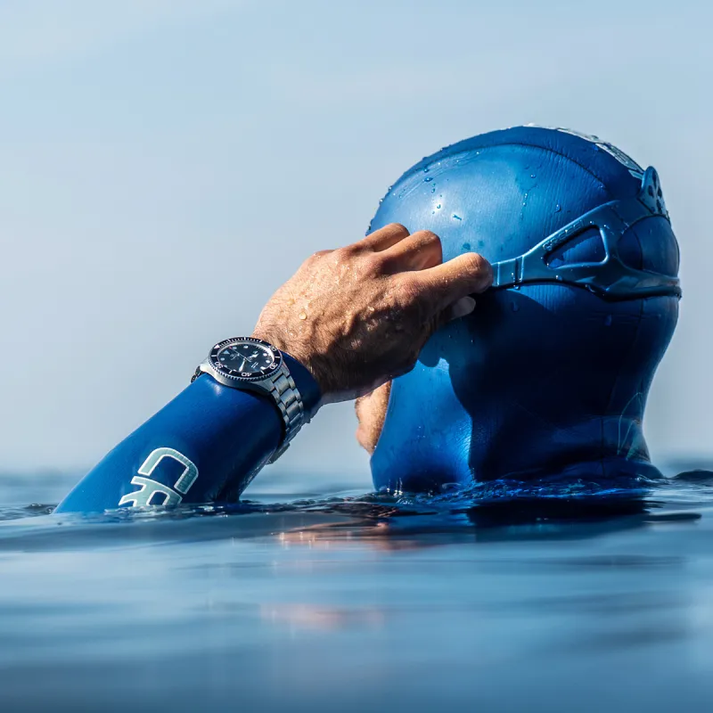 TIANWANG Blue Fin Collection Mechanical Movement Stainless Steel Strap Watch Men's Watches Blue Dial-8