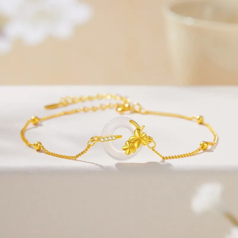 Branded Jewelry Chalcedony Jade Bracelets Women's-2