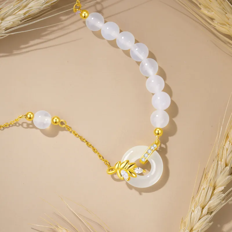 Branded Jewelry Chalcedony Bracelets Women's-6