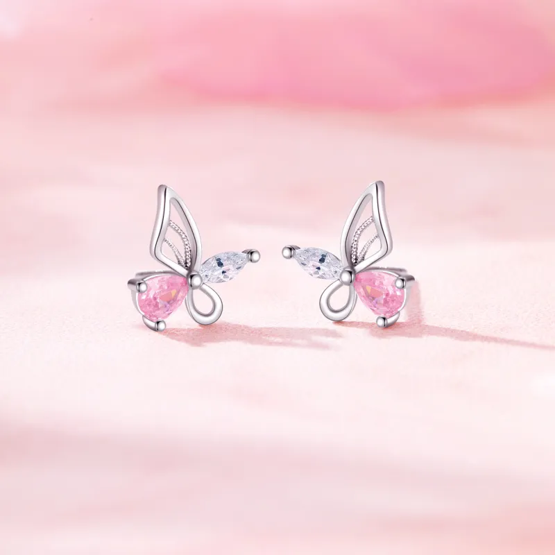 Branded Jewelry S925 Silver Stud Earrings Women's-3