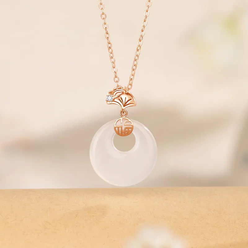 Branded Jewelry Natural Chalcedony Necklaces Women's-1