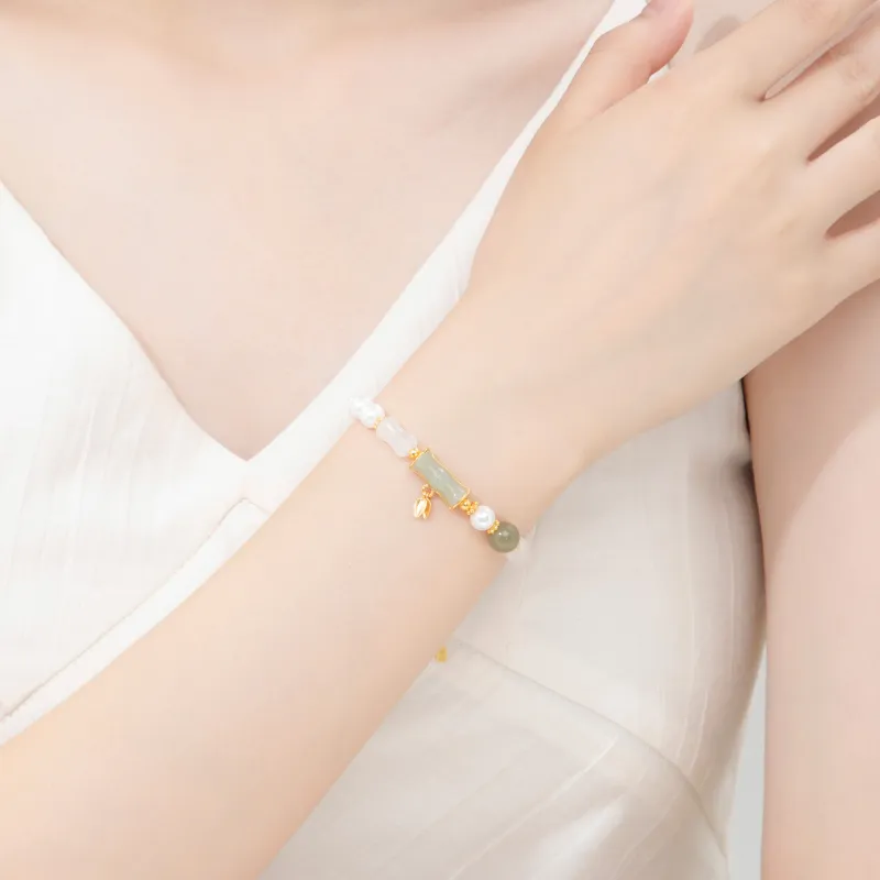 Branded Jewelry Bracelets White Jade Women's-1