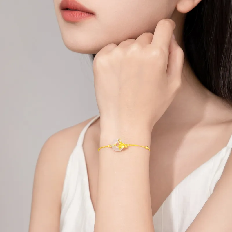 Branded Jewelry Chalcedony Jade Bracelets Women's-7