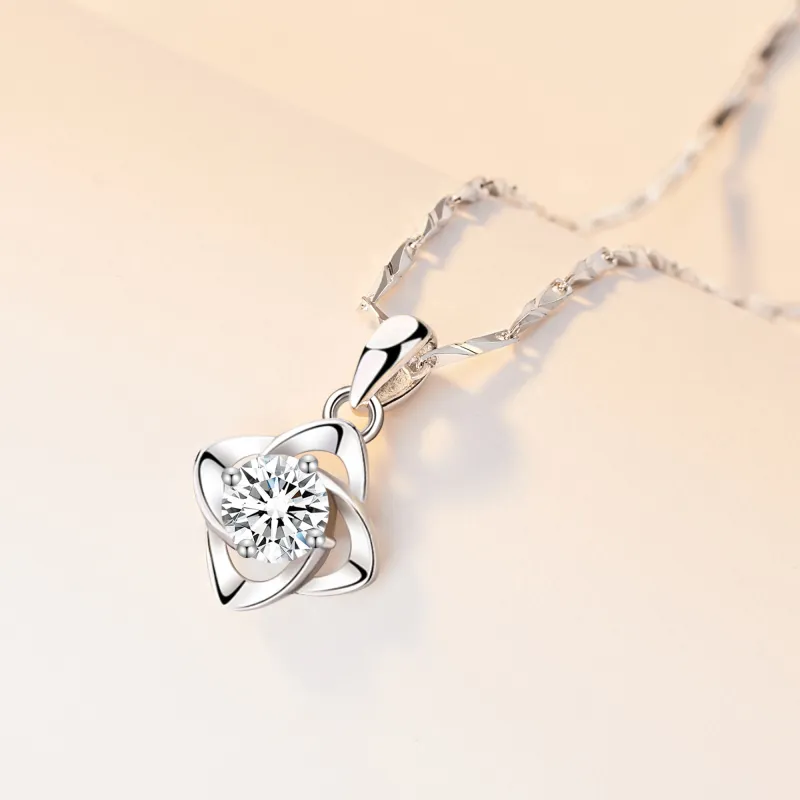 Branded Jewelry S999 Fine Silver Necklaces Women's-5
