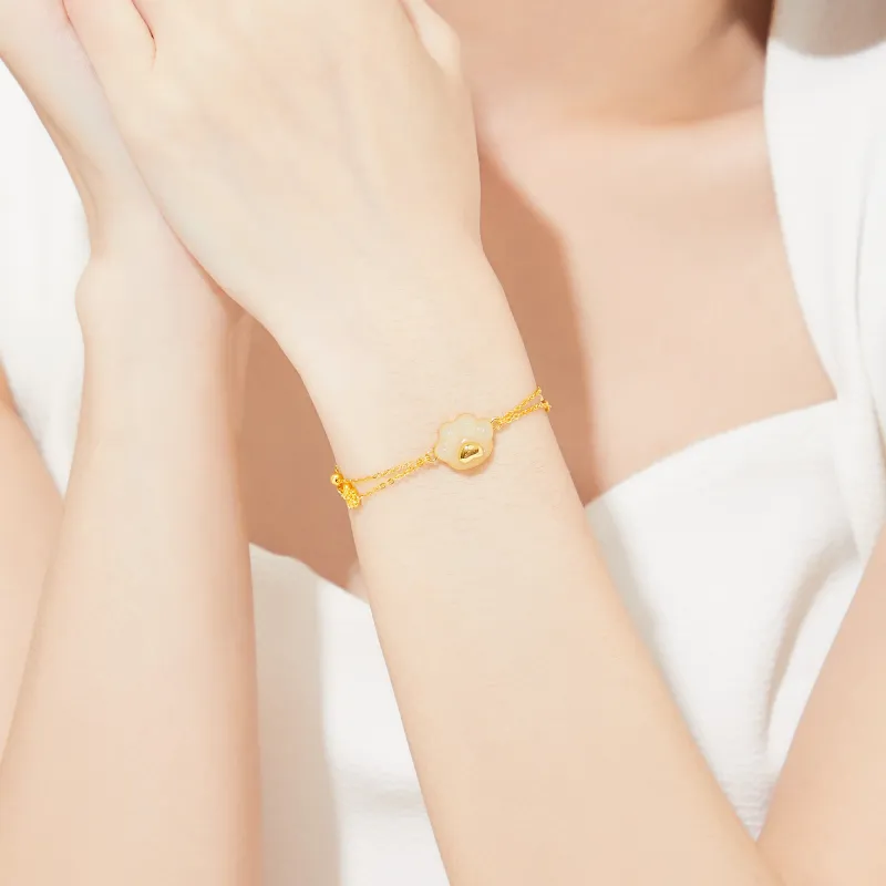 Branded Jewelry Bracelets White Jade Women's-6