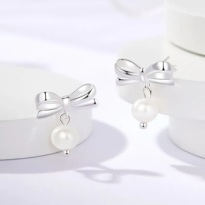 Branded Jewelry S925 Silver Stud Earrings Women's-6