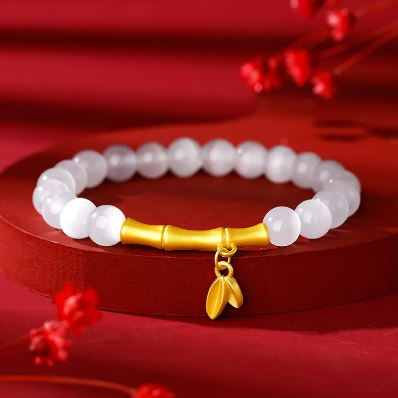 Branded Jewelry Glass Cat Eye Jade Bracelets Women's-10