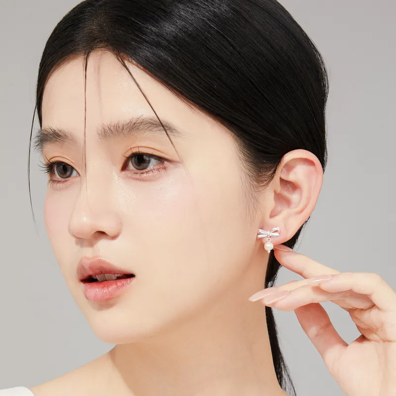 Branded Jewelry S925 Silver Stud Earrings Women's-1