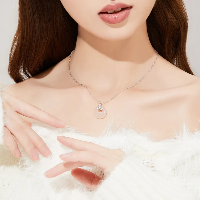 Branded Jewelry Natural Chalcedony Pendants Women's-5