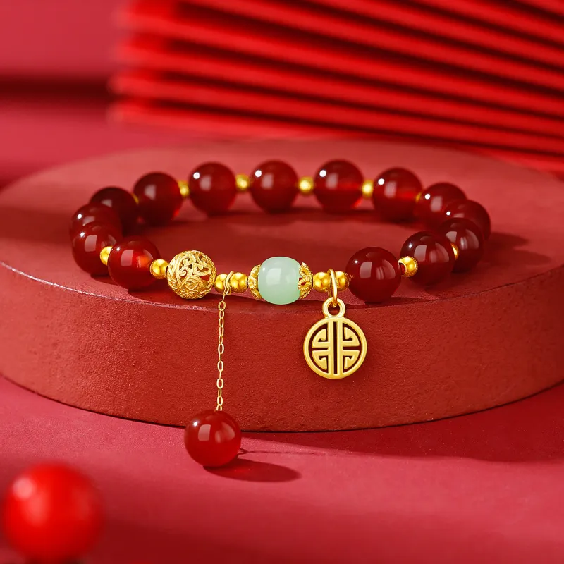 Branded Jewelry Natural Agate Bracelets Women's-7