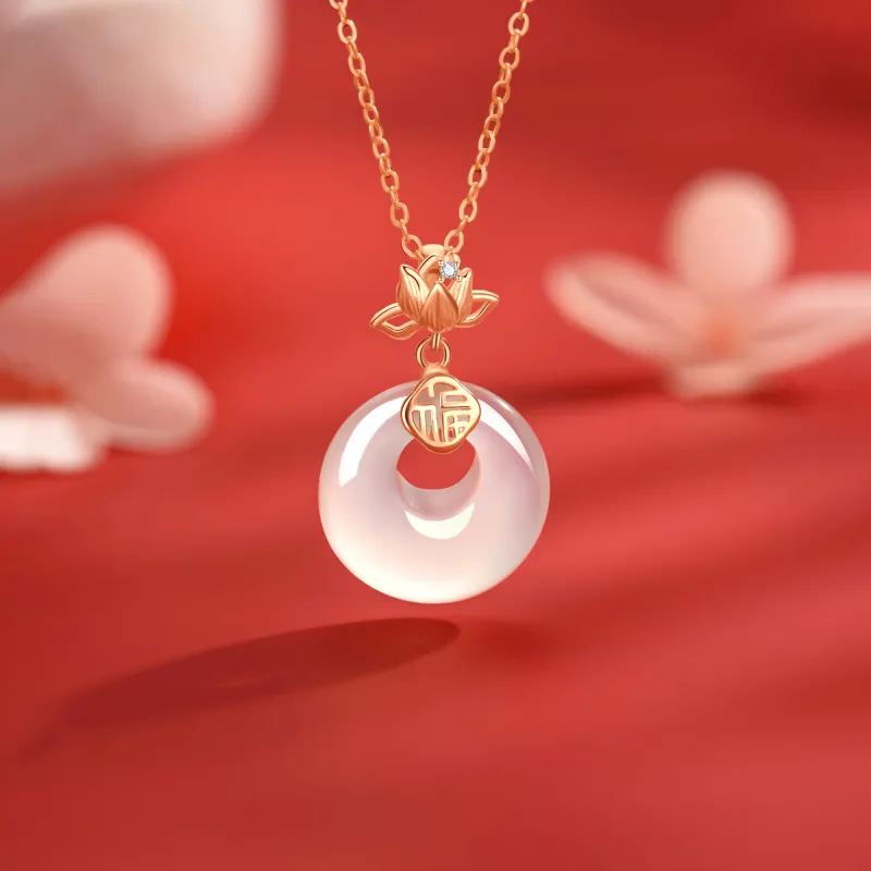 Branded Jewelry Chalcedony Jade Necklaces Women's-1