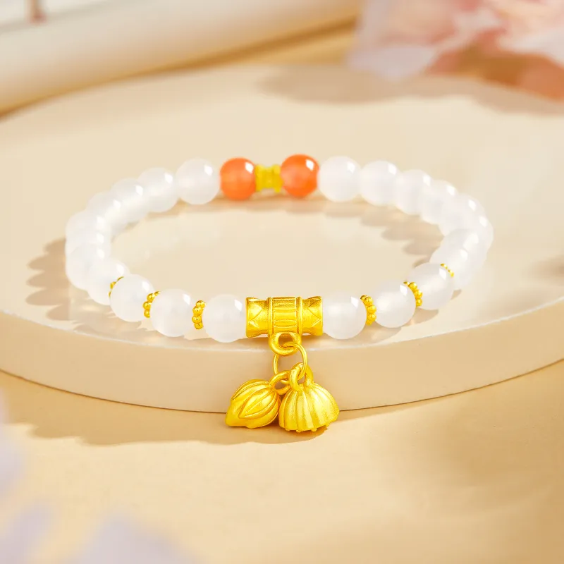 Branded Jewelry Chalcedony Jade Bracelets Women's-1