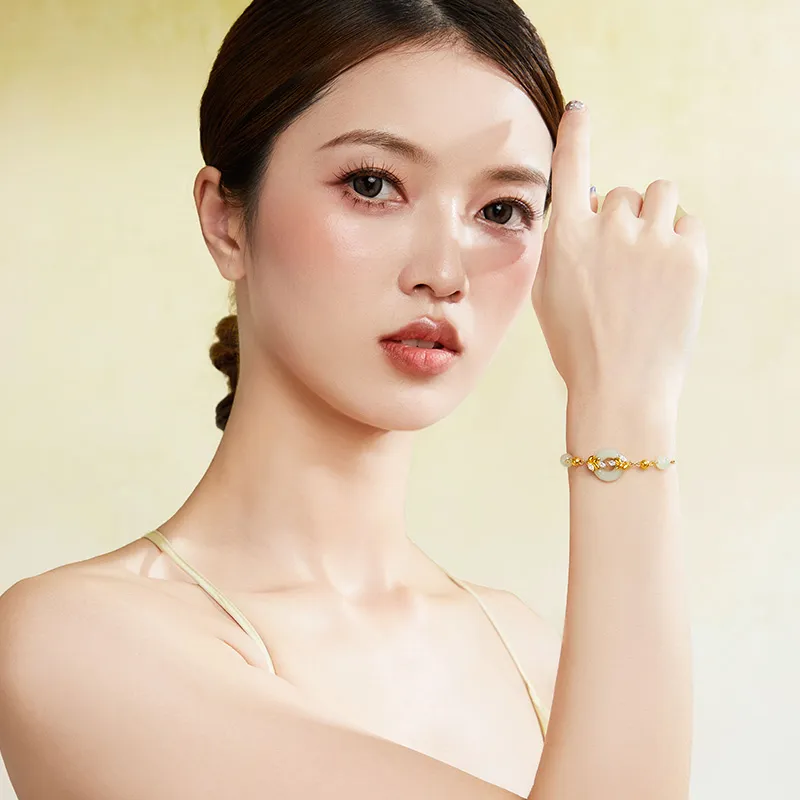 Branded Jewelry Bracelets White Jade Women's-3