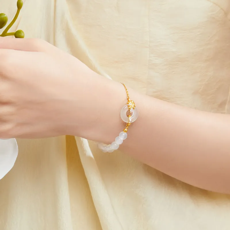 Branded Jewelry Chalcedony Bracelets Women's-2