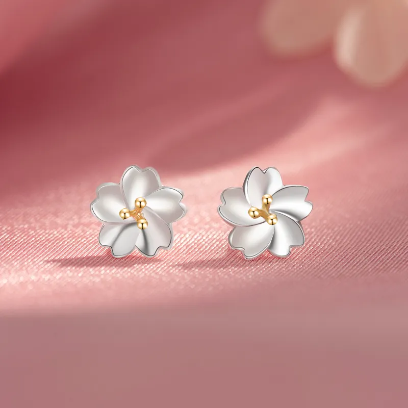 Branded Jewelry S925 Silver 1 Pair Of Stud Earrings Women's-4