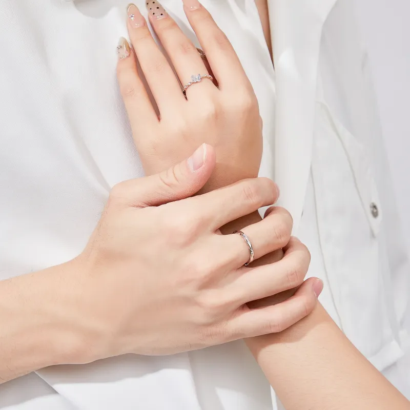 Branded Jewelry S999 Fine Silver Rings Unisex-4