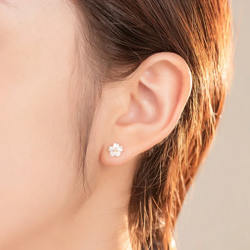 Branded Jewelry S925 Silver 1 Pair Of Stud Earrings Women's-1
