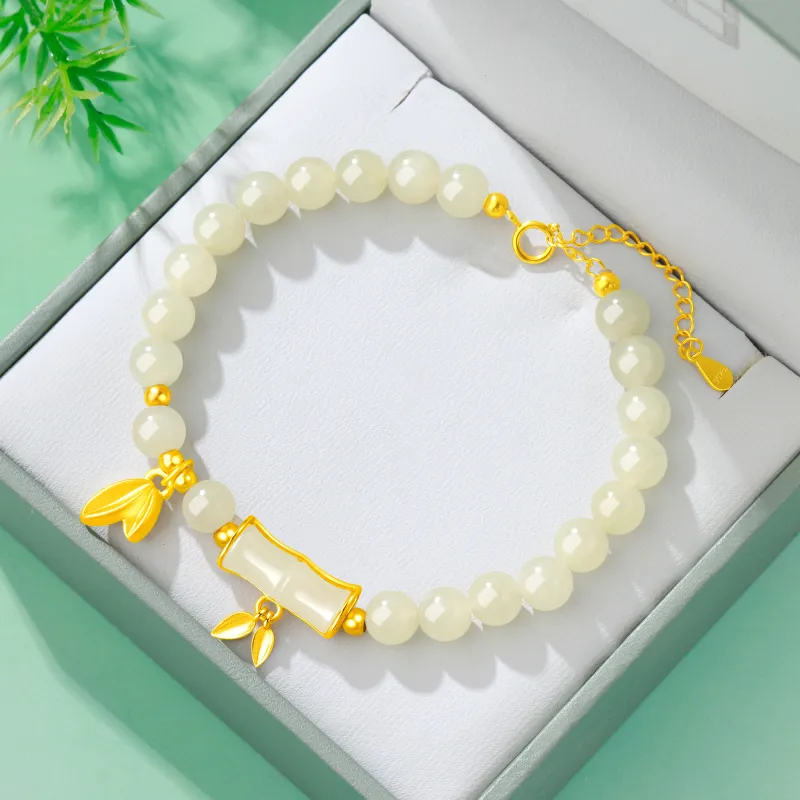 Branded Jewelry Bracelets Pale Greenish White Jade Women's-1
