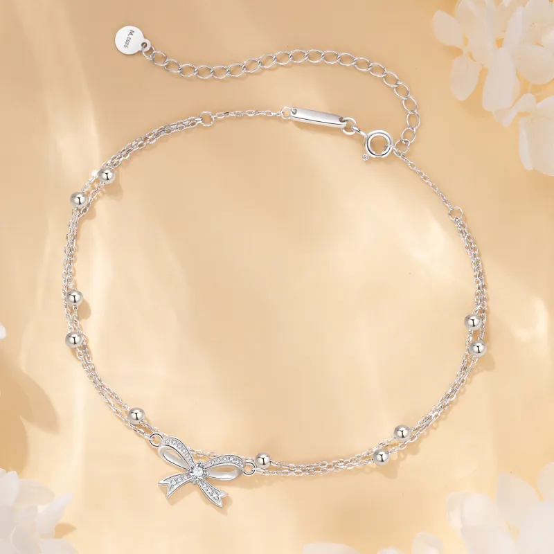 Branded Jewelry S925 Silver Anklets Women's-3
