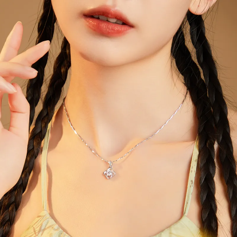 Branded Jewelry S999 Fine Silver Necklaces Women's-2