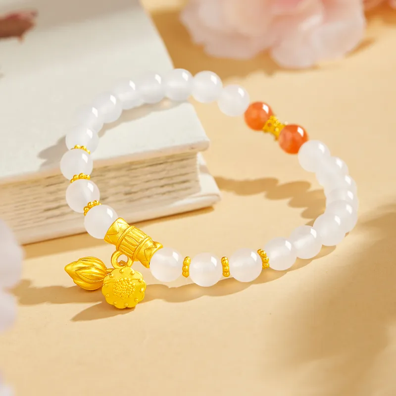 Branded Jewelry Chalcedony Jade Bracelets Women's-2