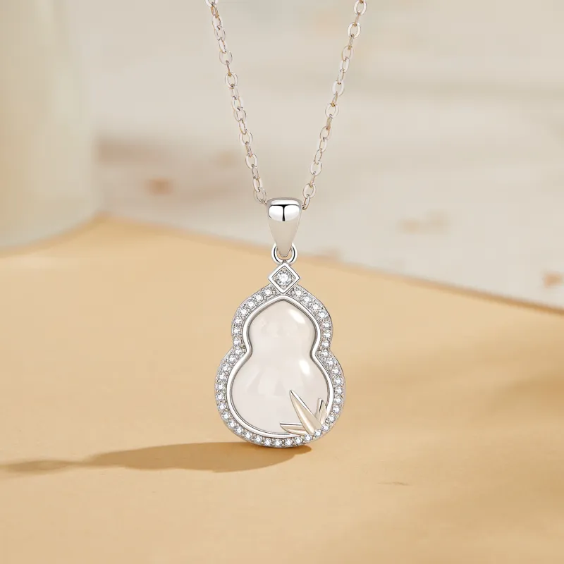 Branded Jewelry Natural Chalcedony Pendants Women's-2