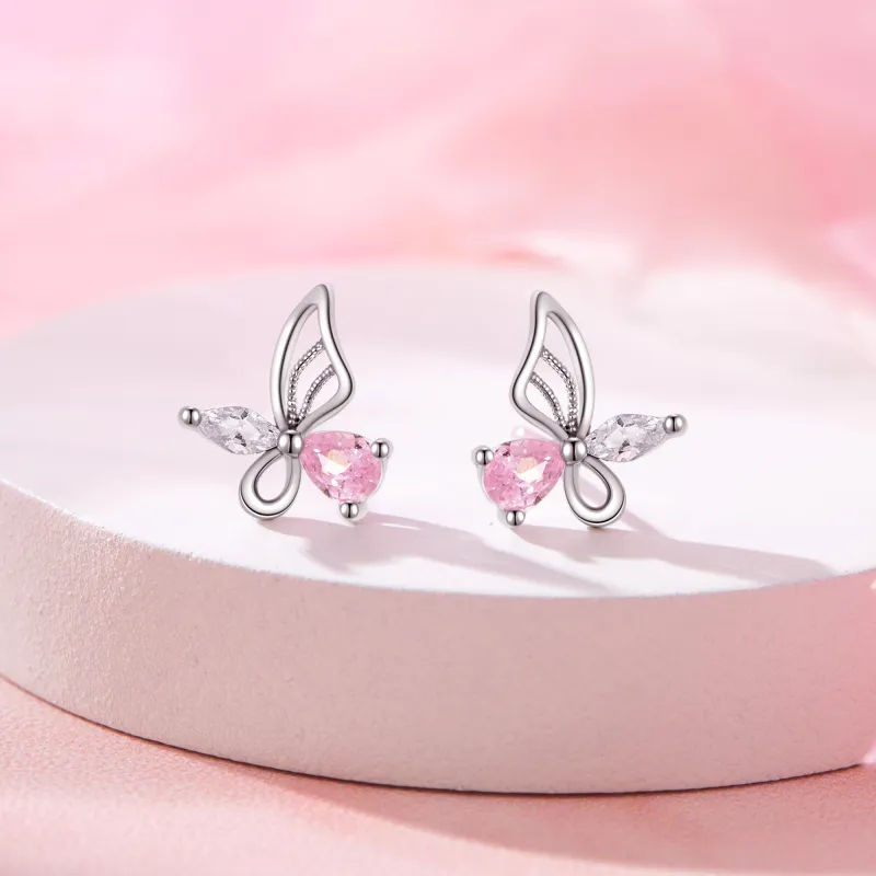 Branded Jewelry S925 Silver Stud Earrings Women's-2