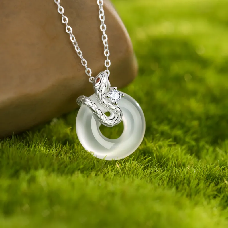 Branded Jewelry Chalcedony Necklaces Women's-4