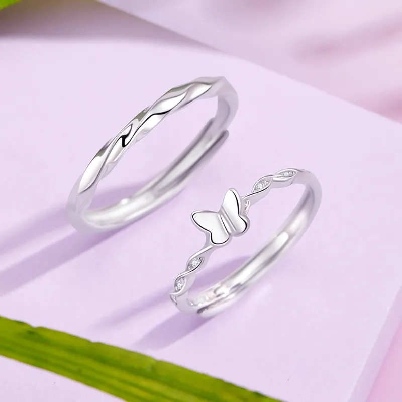 Branded Jewelry S999 Fine Silver Rings Unisex-3